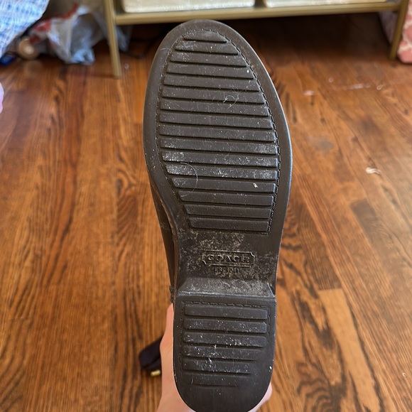 Coach Tristee Rainboots Lace-up Size 6B Brown - Picture 8 of 10